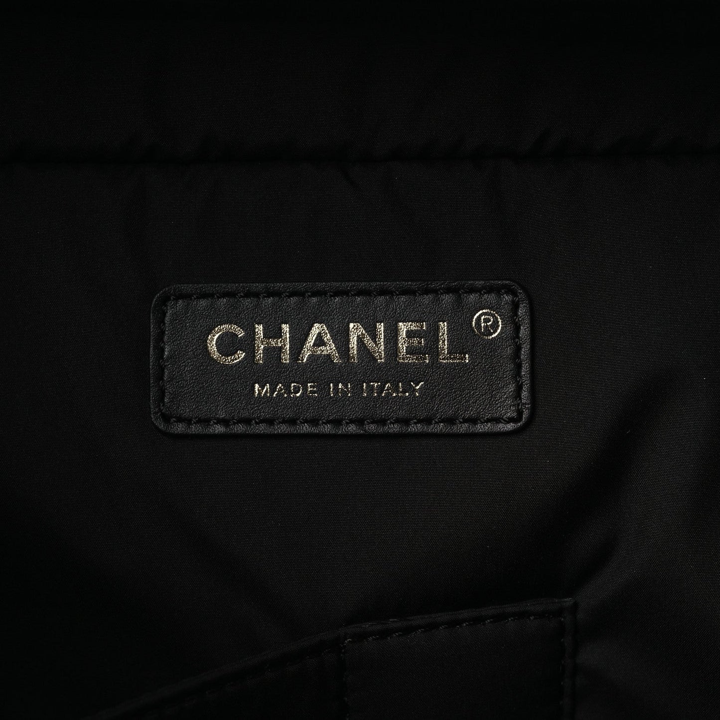 Shiny Grained Calfskin Quilted Large Travel Bowling Bag Black