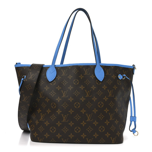 Monogram Inside Out Neverfull Bandouliere MM Gaston Blue