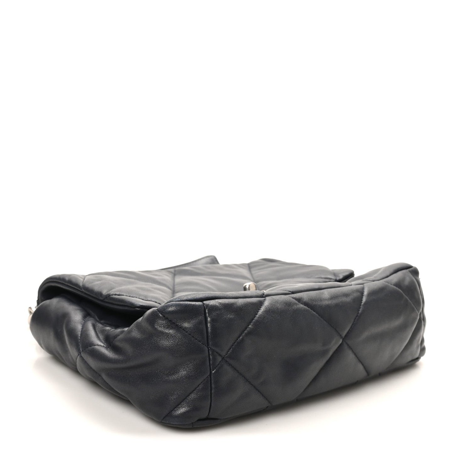 Lambskin Quilted Large Chanel 19 Flap Black