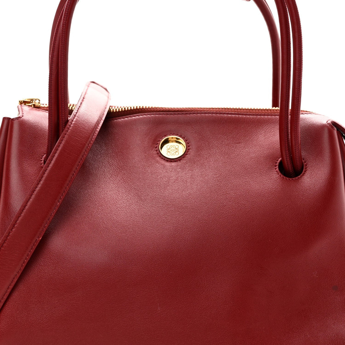 Supple Calfskin Medium Madrid Bag Dark Burgundy
