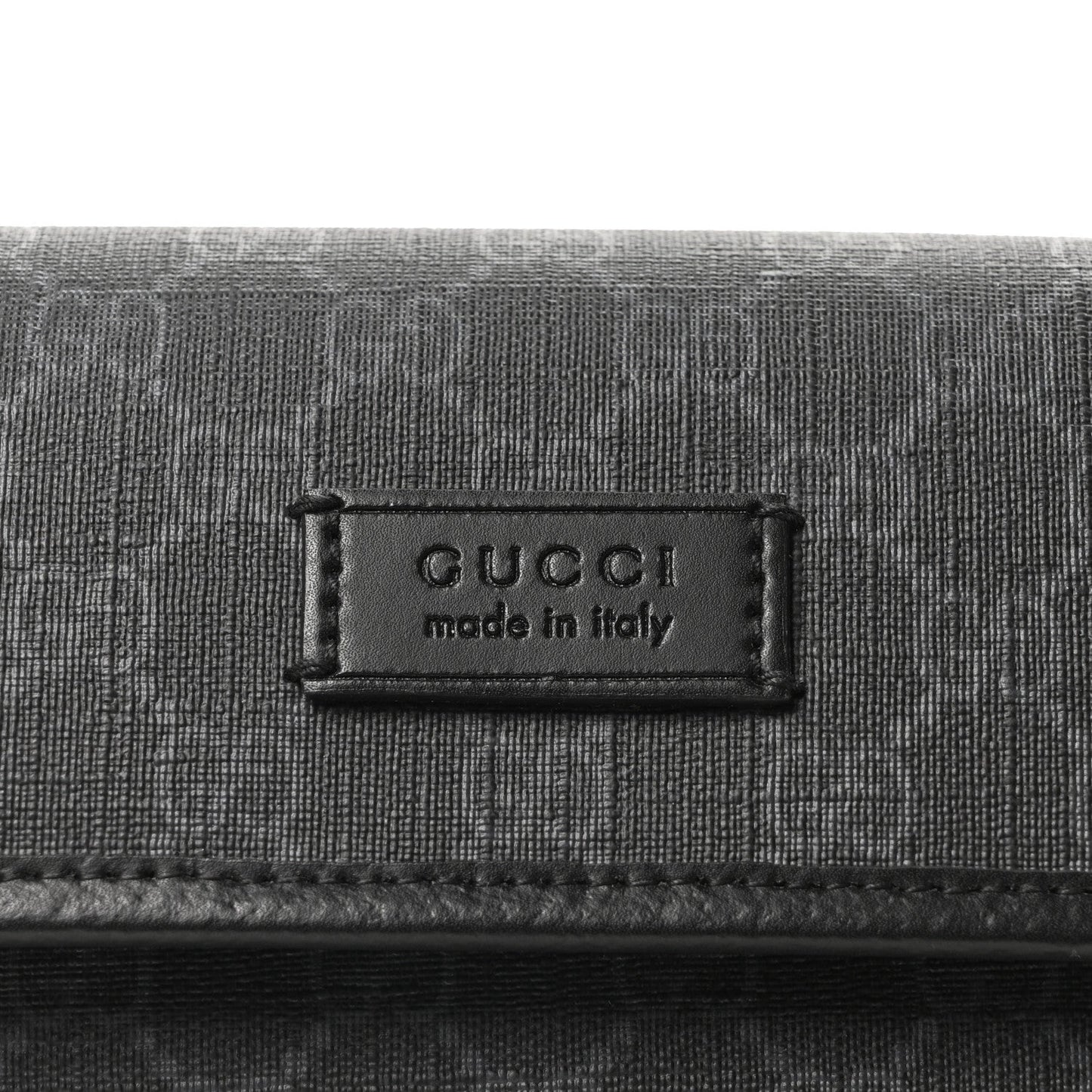 GG Supreme Monogram Web Slim Belt Bag Black Grey