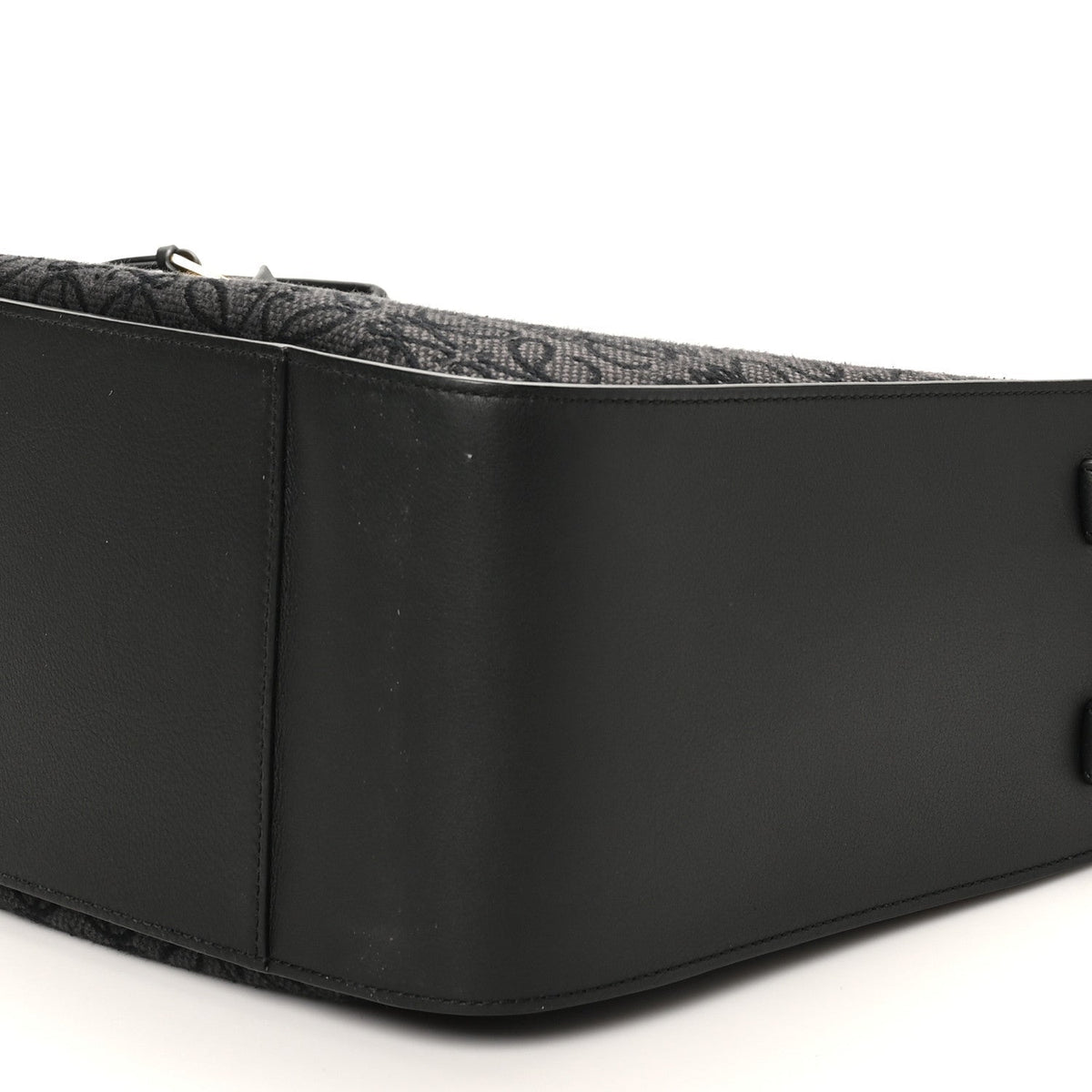 Jacquard Anagram Calfskin Small Hammock Shoulder Bag Black Charcoal