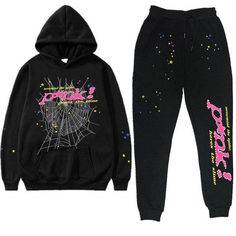 Hip Hop Spider Hoodie Set