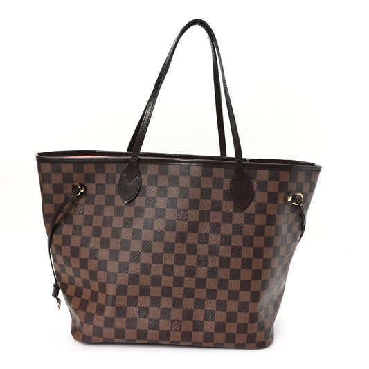 Damier Ebene Neo Neverfull MM Rose Ballerine