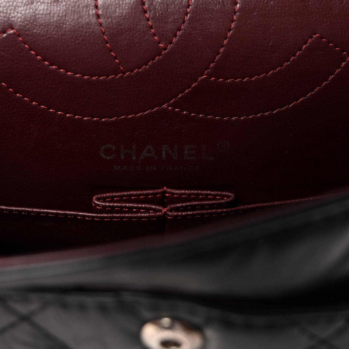 Aged Calfskin Quilted 2.55 Reissue 225 Flap Black