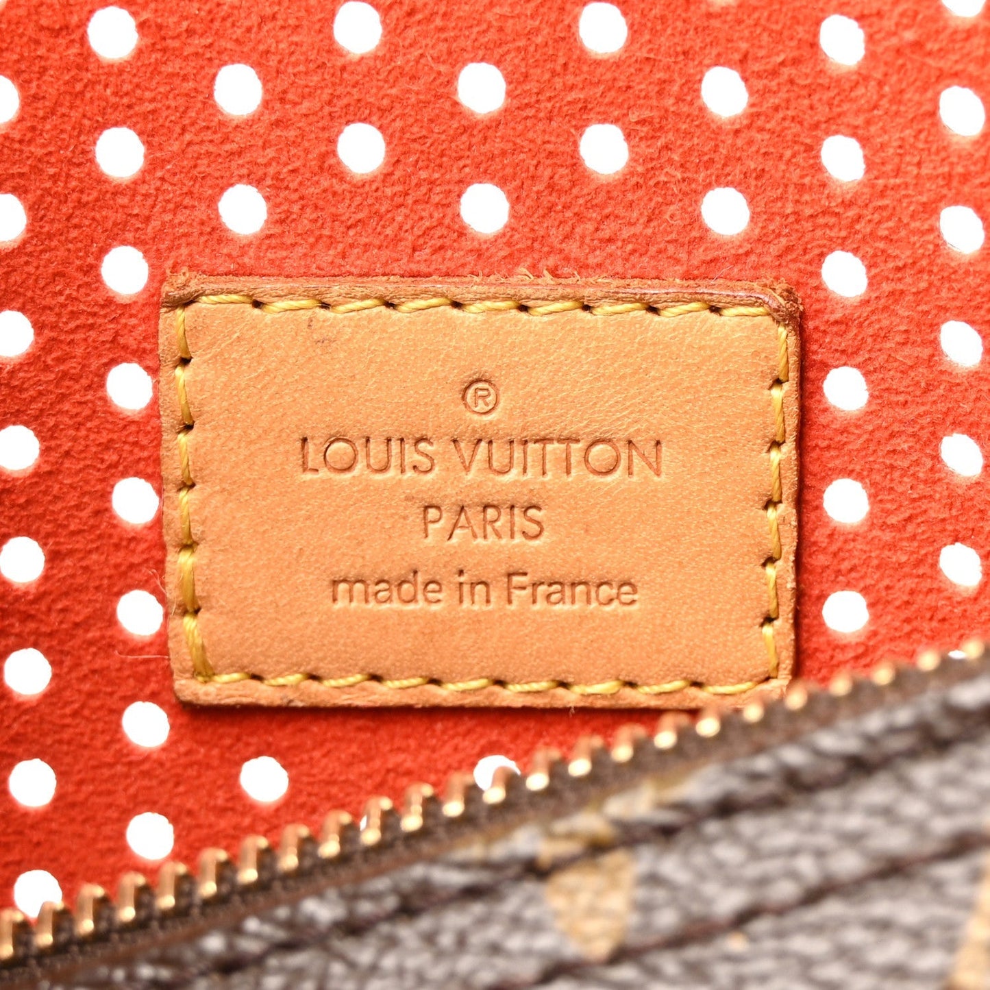 Monogram Perforated Speedy 30 Orange